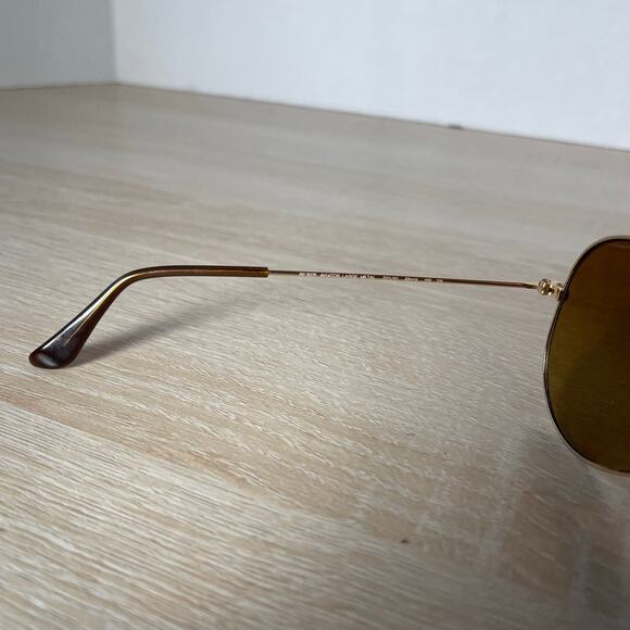 Ray-Ban RB3025 Gold Aviator Large Metal Sunglasses 001/51 FRAMES ONLY 58-14-135 - Picture 4 of 8